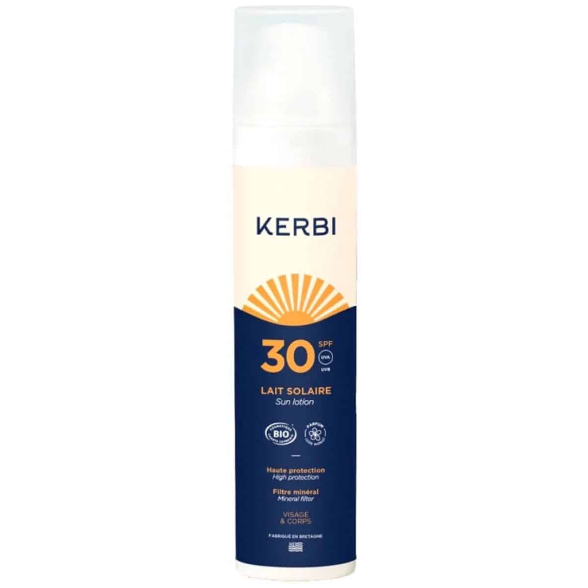 kerbi-lait-solaire-spf30-bio-100-g-sans-parfum image 1