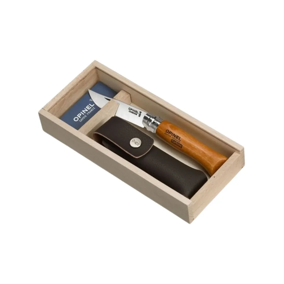 opinel-n-8-carbone-couteau-pliant-plumier-lame-carbone image 1