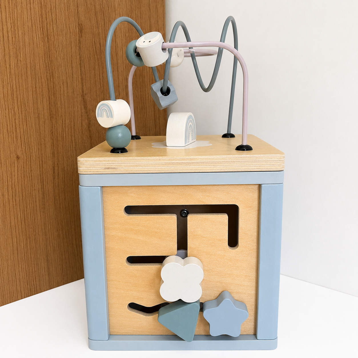 mes-courses-en-vrac-cube-motricit-bleu-jouet-veil-bois-12-mois image 4