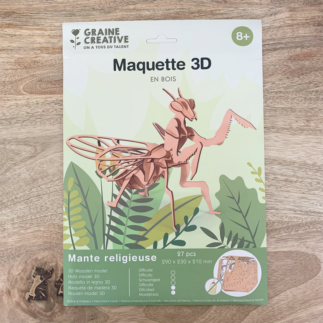 mes-courses-en-vrac-maquette-bois-mante-religieuse-27-pcs image 1