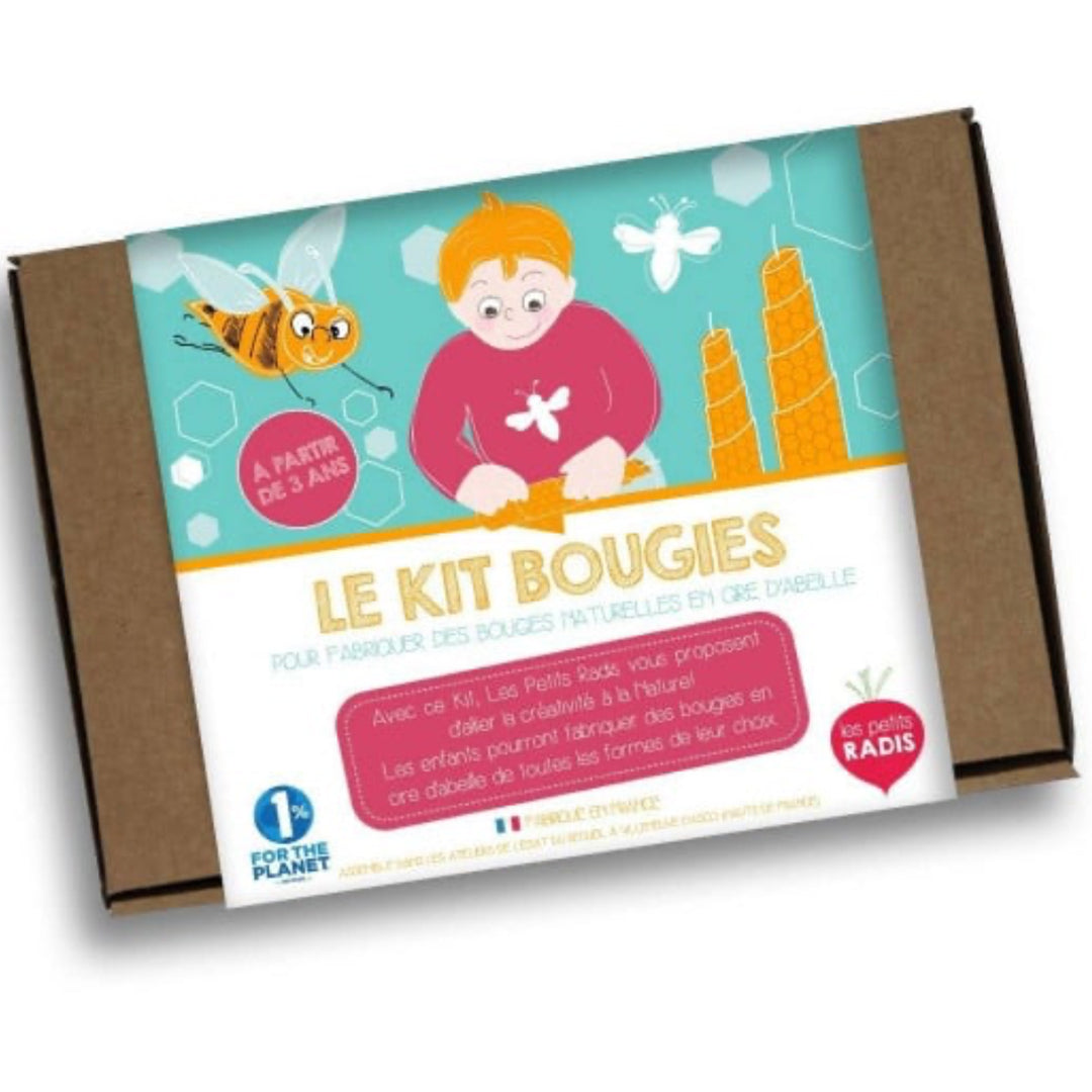 les-petits-radis-kitkipousse-kit-bougies-cire-d-abeille image 2