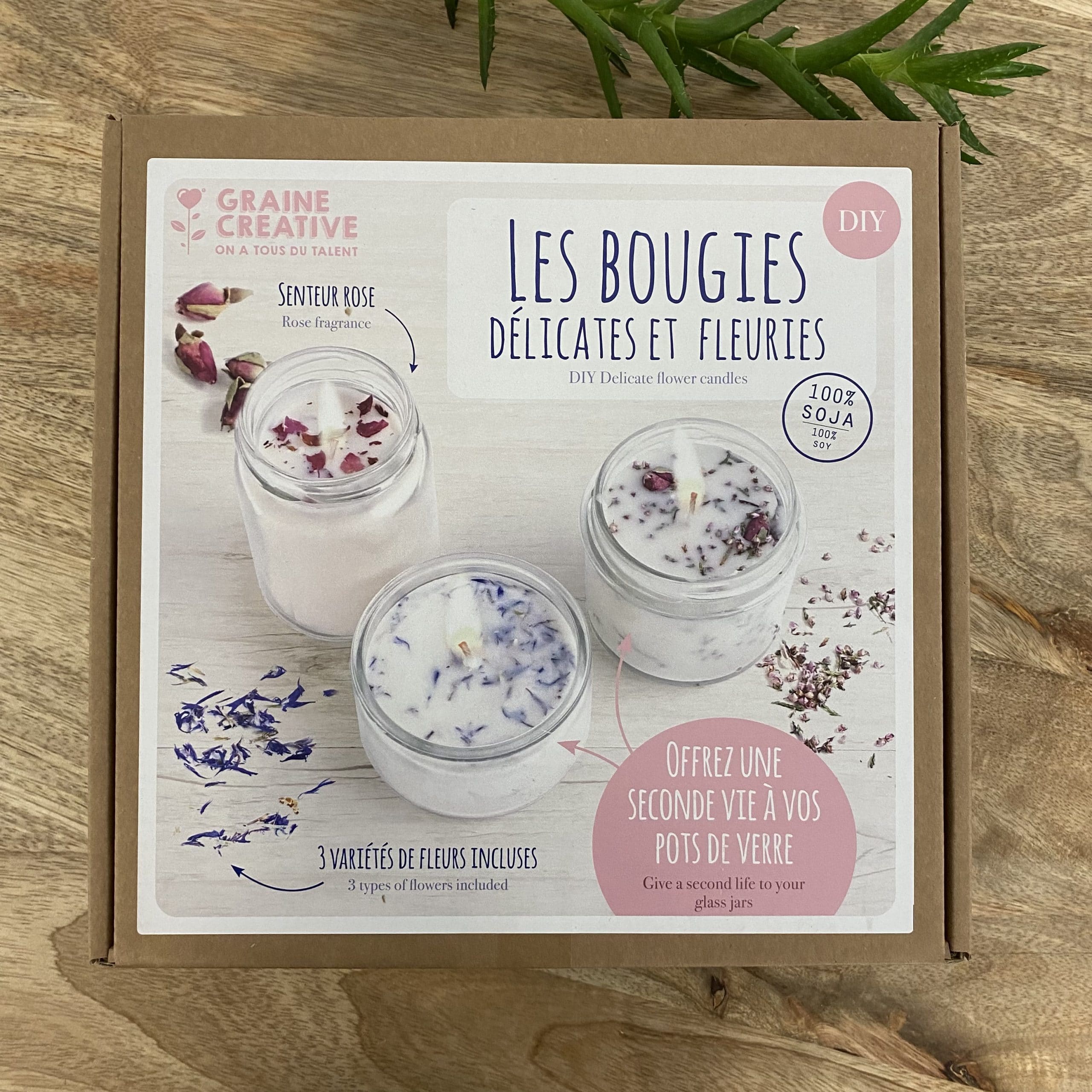 kit-bougies-diy-d-licates-fleuries-cire-soja-rose image 4