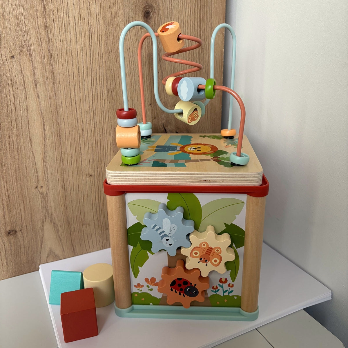 smallfoot-jungle-friends-cube-de-motricit-bois-animaux-jungle image 5