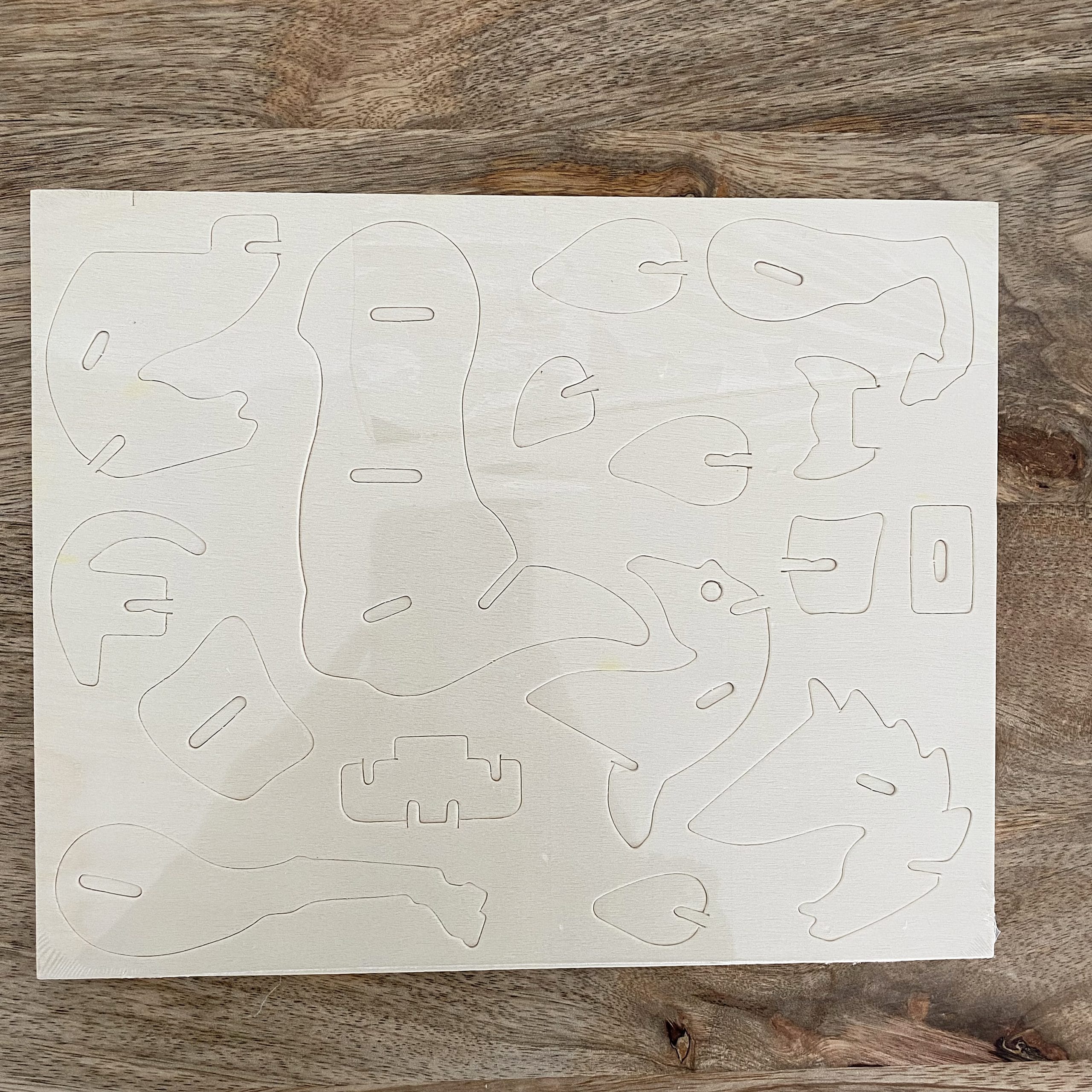 puzzle-3d-bois-cheval-30-pi-ces-peindre-sans-colle image 3