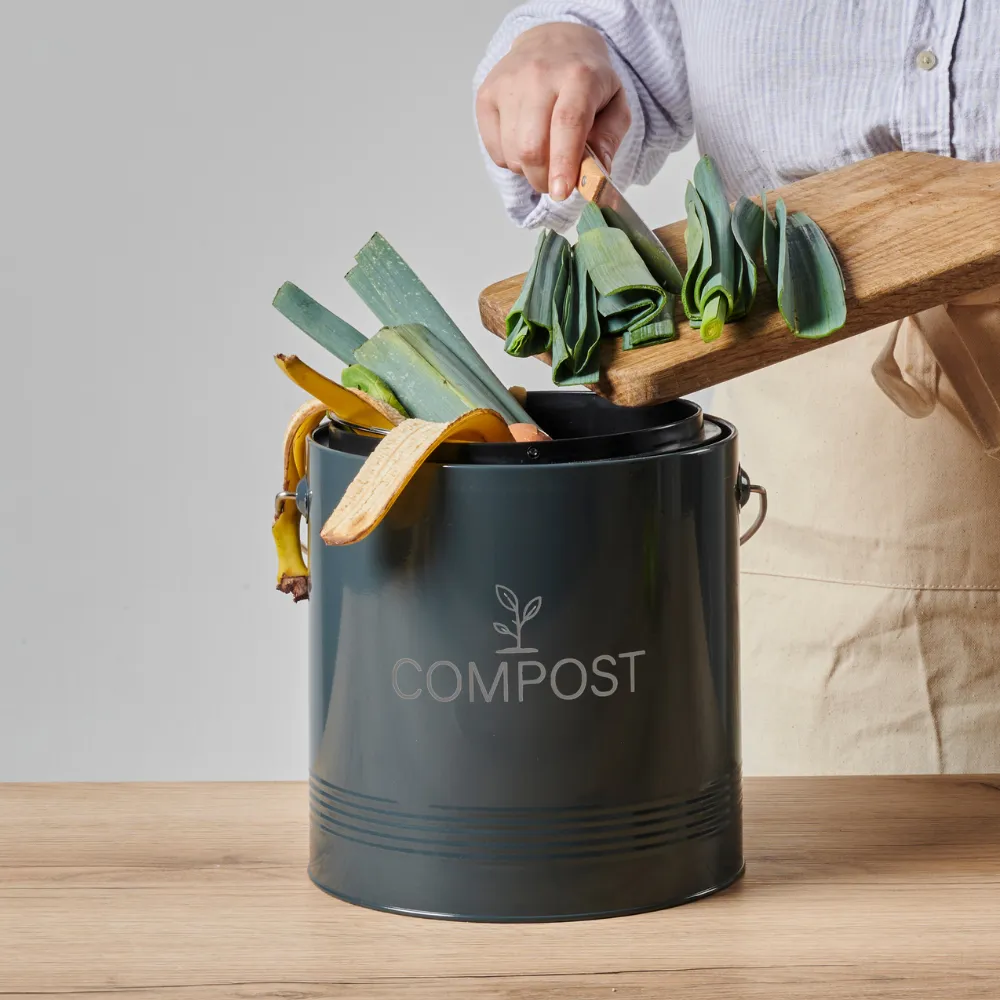 guillouard-luciole-seau-compost-8l-gris-filtre-charbon image 2