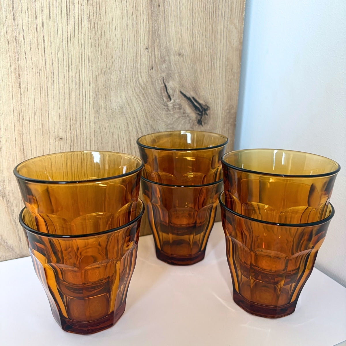 duralex-ustensiles-lot-6-verres-picardie-jaune-250-ml image 1