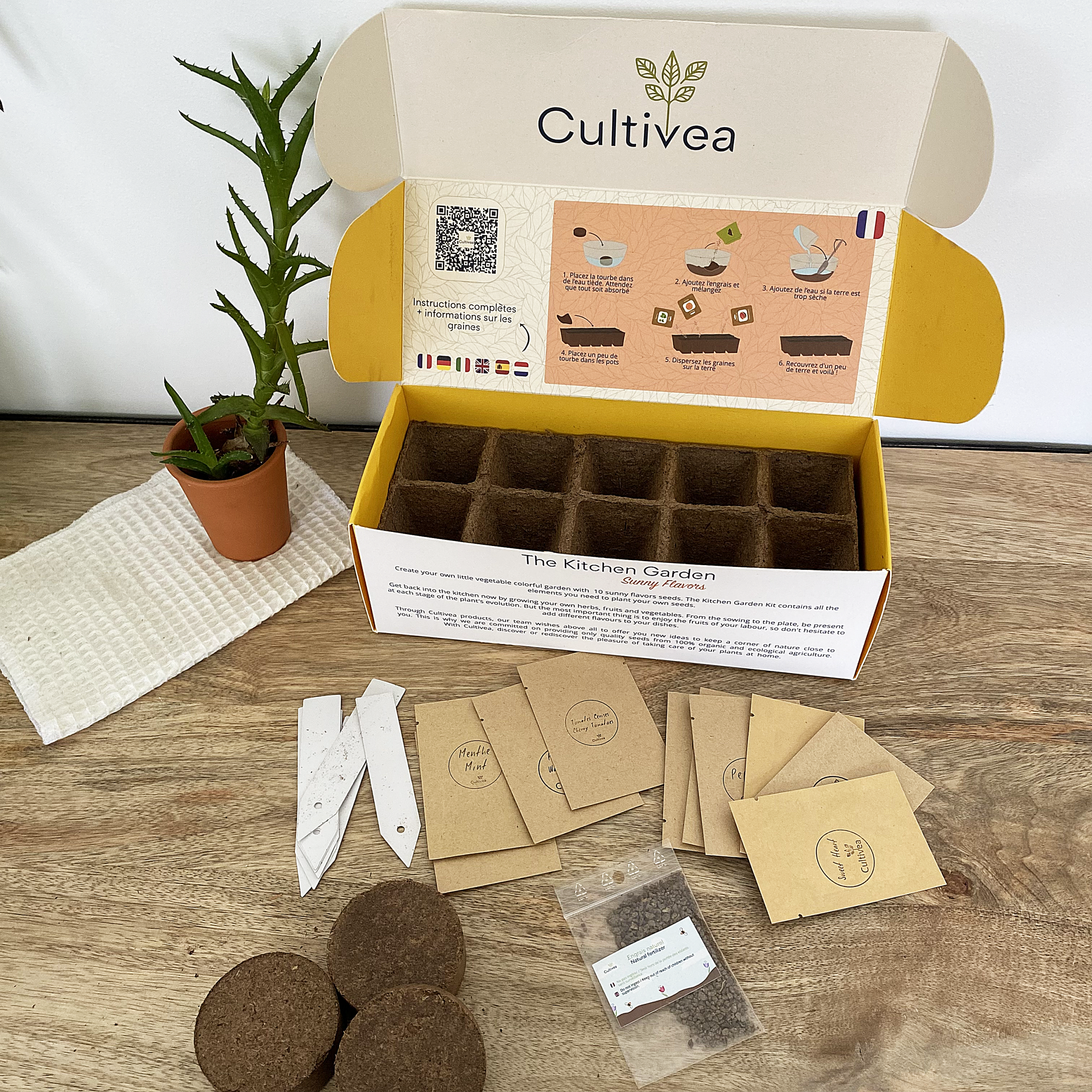 cultivea-le-petit-potager-saveurs-ensoleill-es-kit-semis-bio image 2