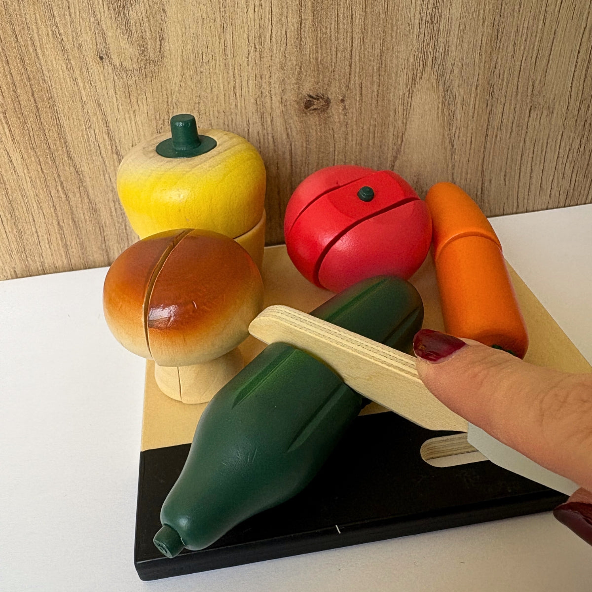 mes-courses-en-vrac-set-fruits-l-gumes-d-couper-bois image 4