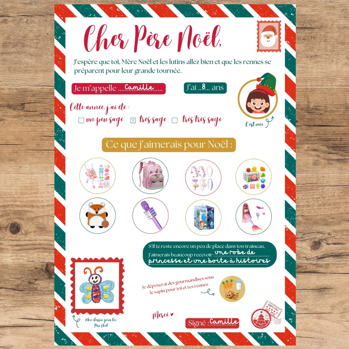 mes-courses-en-vrac-lettre-p-re-no-l-kit-enfant-compl-ter image 2