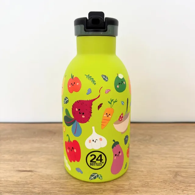 24-bottles-kids-330-ml-veggie-friends-gourde-inox-enfant image 1