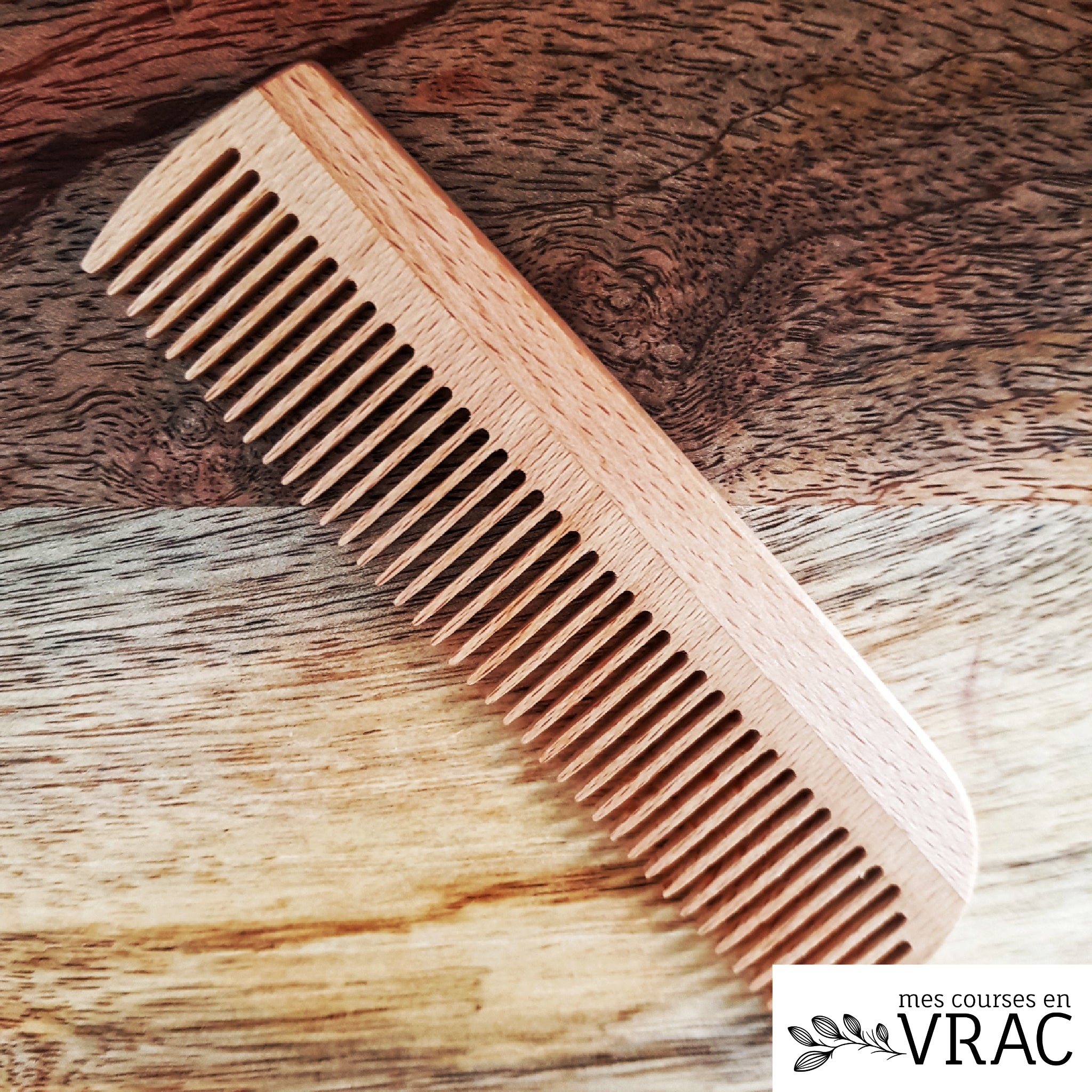 mes-courses-en-vrac-peigne-poche-bois-h-tre-cir-15-cm image 1