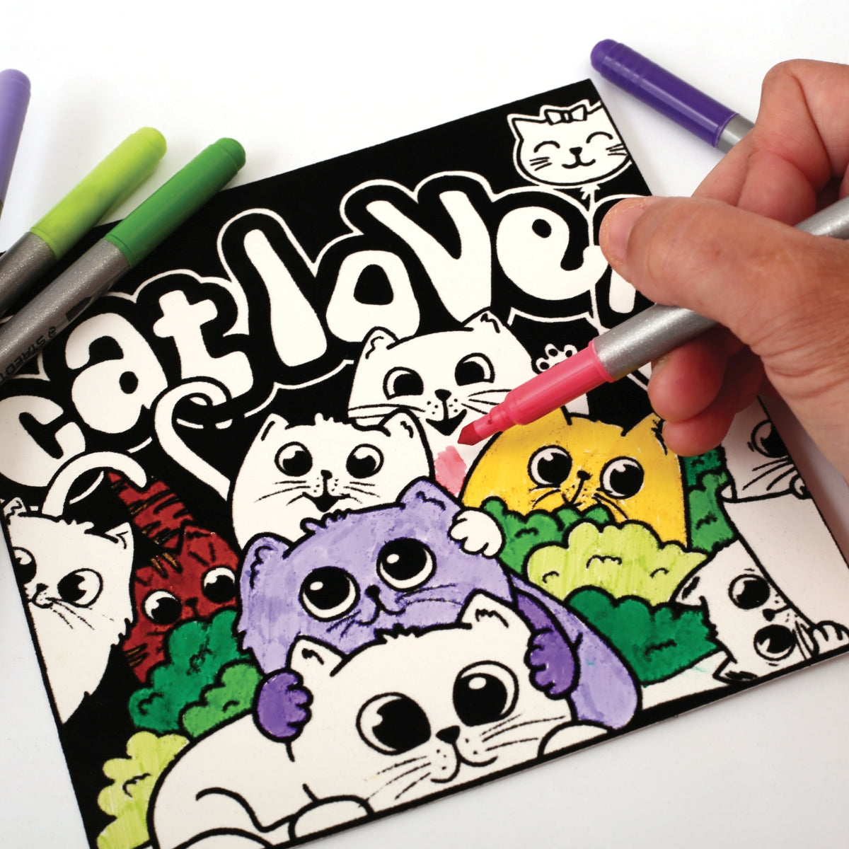 graine-cr-ative-coloriage-velours-chats-enfants image 2