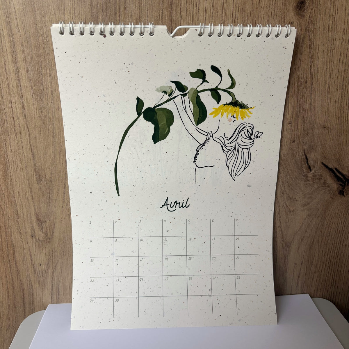 mes-courses-en-vrac-calendrier-perp-tuel-a4-papier-tulipe image 2