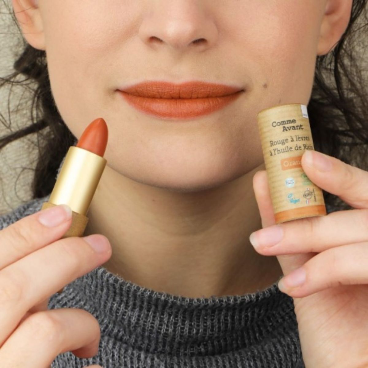 comme-avant-rouge-l-vres-bio-orange-ambr-huile-ricin image 1