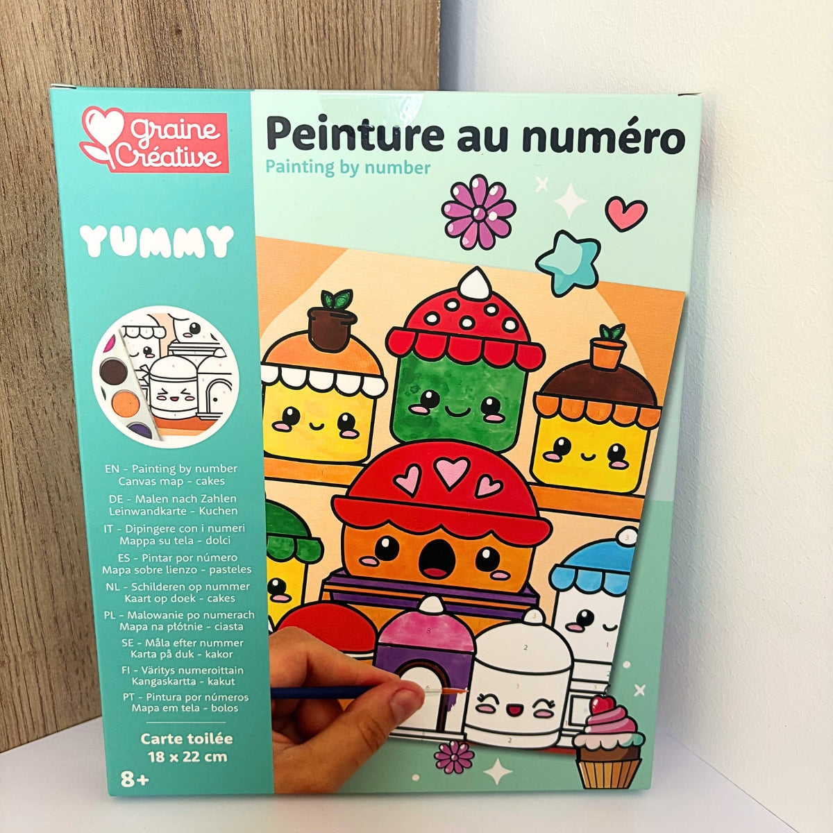 graine-cr-ative-yummy-g-teaux-peinture-au-num-ro-enfant image 1