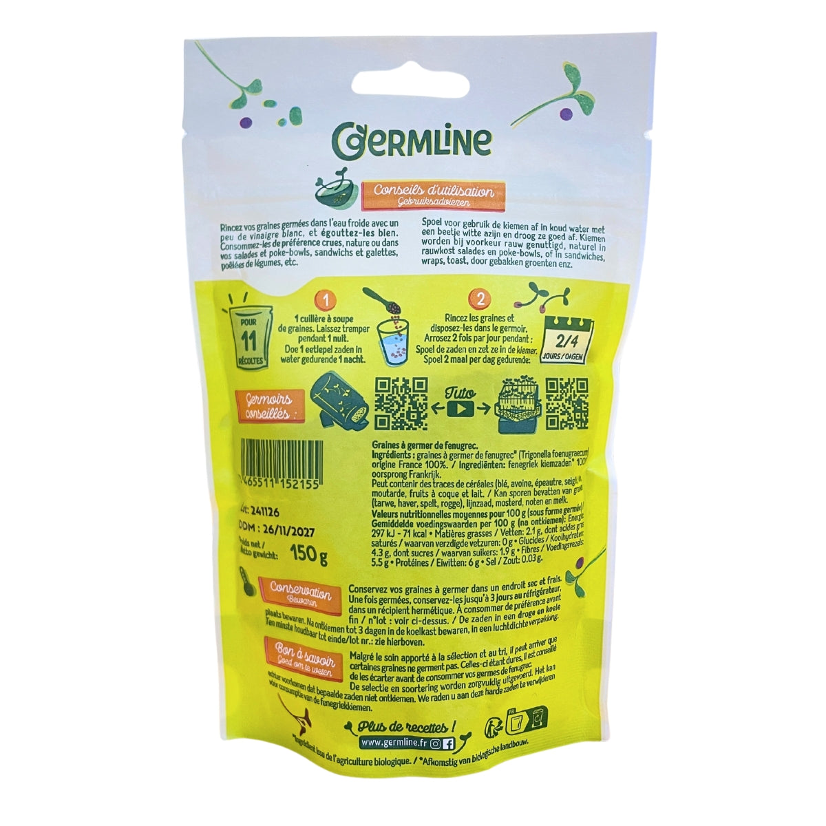 germline-fenugrec-graine-germer-bio-150g image 2