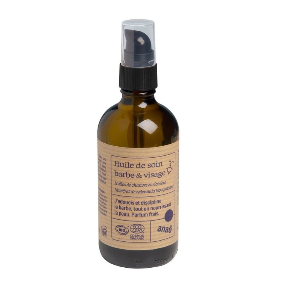 mes-courses-en-vrac-huile-soin-barbe-et-visage-bio-100-ml-santal image 1