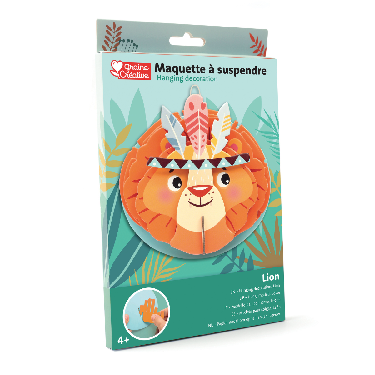 graine-cr-ative-maquette-lion-construire-et-suspendre-maquette-enfant image 7