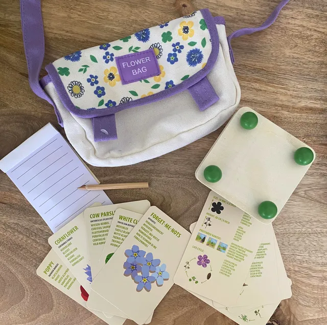esschert-design-sac-explorateur-fleurs-enfant-presse image 1