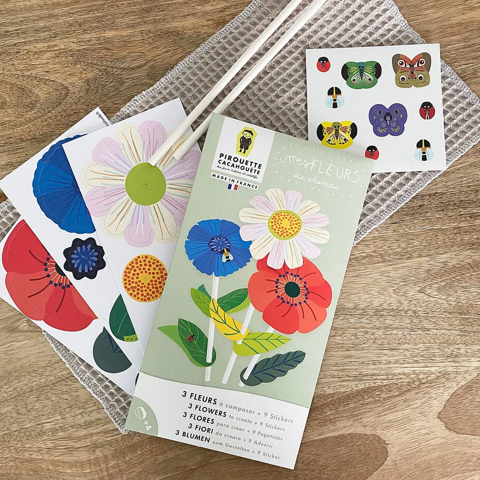 mes-courses-en-vrac-bricolage-kit-fleurs-des-champs-papier image 1
