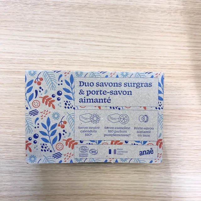 duo-savons-surgras-calendula-pamplemousse-porte-savon image 1