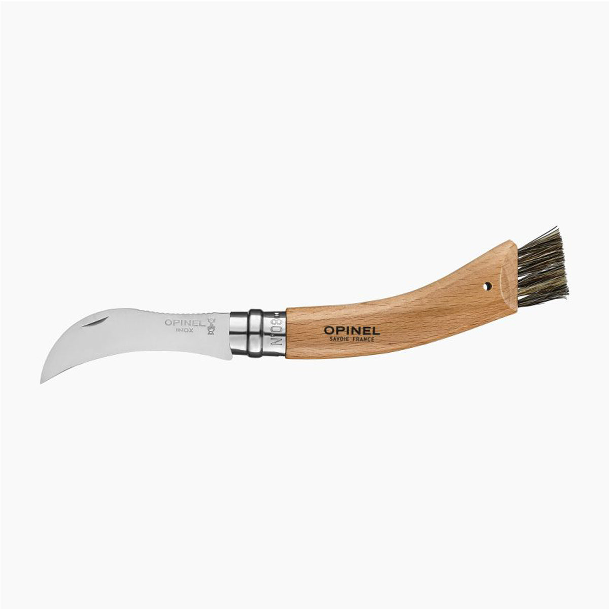 opinel-n-08-couteau-champignons-plumier-h-tre-brosse image 2