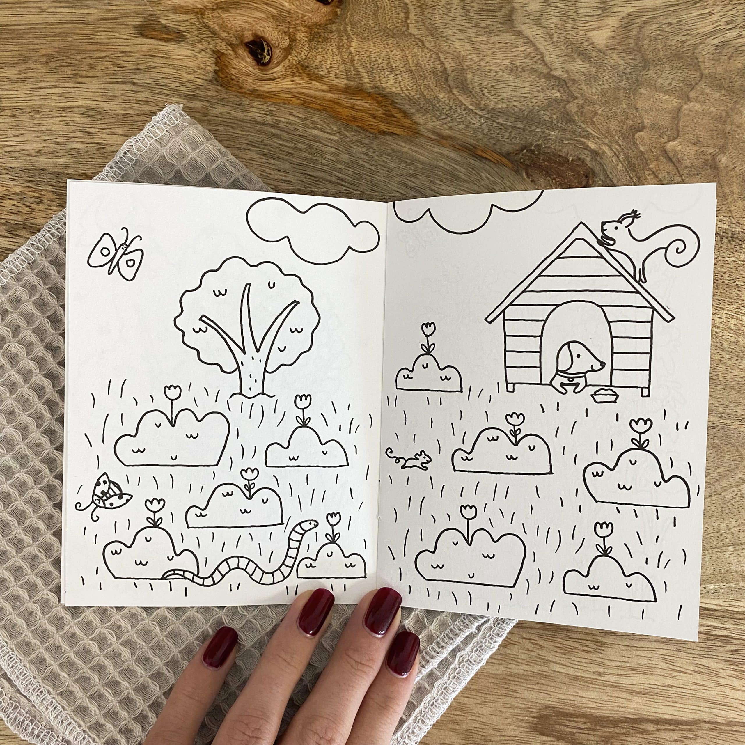 mes-courses-en-vrac-le-jardin-petit-cahier-de-coloriage-16-pages image 2