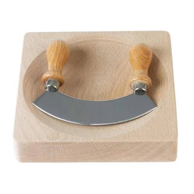 pack-hachoir-demi-lune-14-cm-bol-persillade-bois-herbes image 1