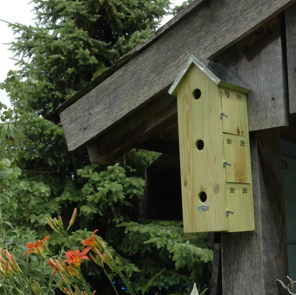mes-courses-en-vrac-appartement-pour-moineaux-vertical-nichoir-bois-32-mm image 1