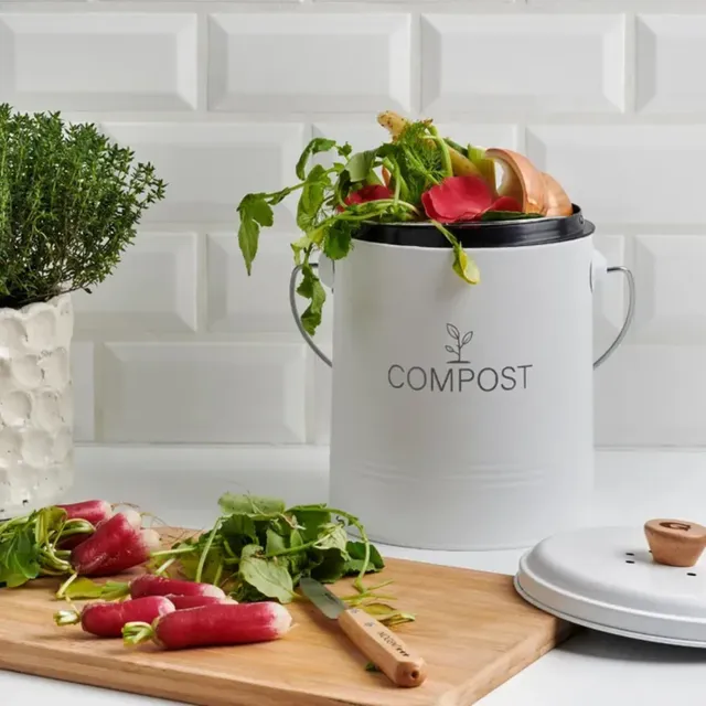 mes-courses-en-vrac-composts-d-int-rieur-seau-compost-rond-blanc-8-l image 1