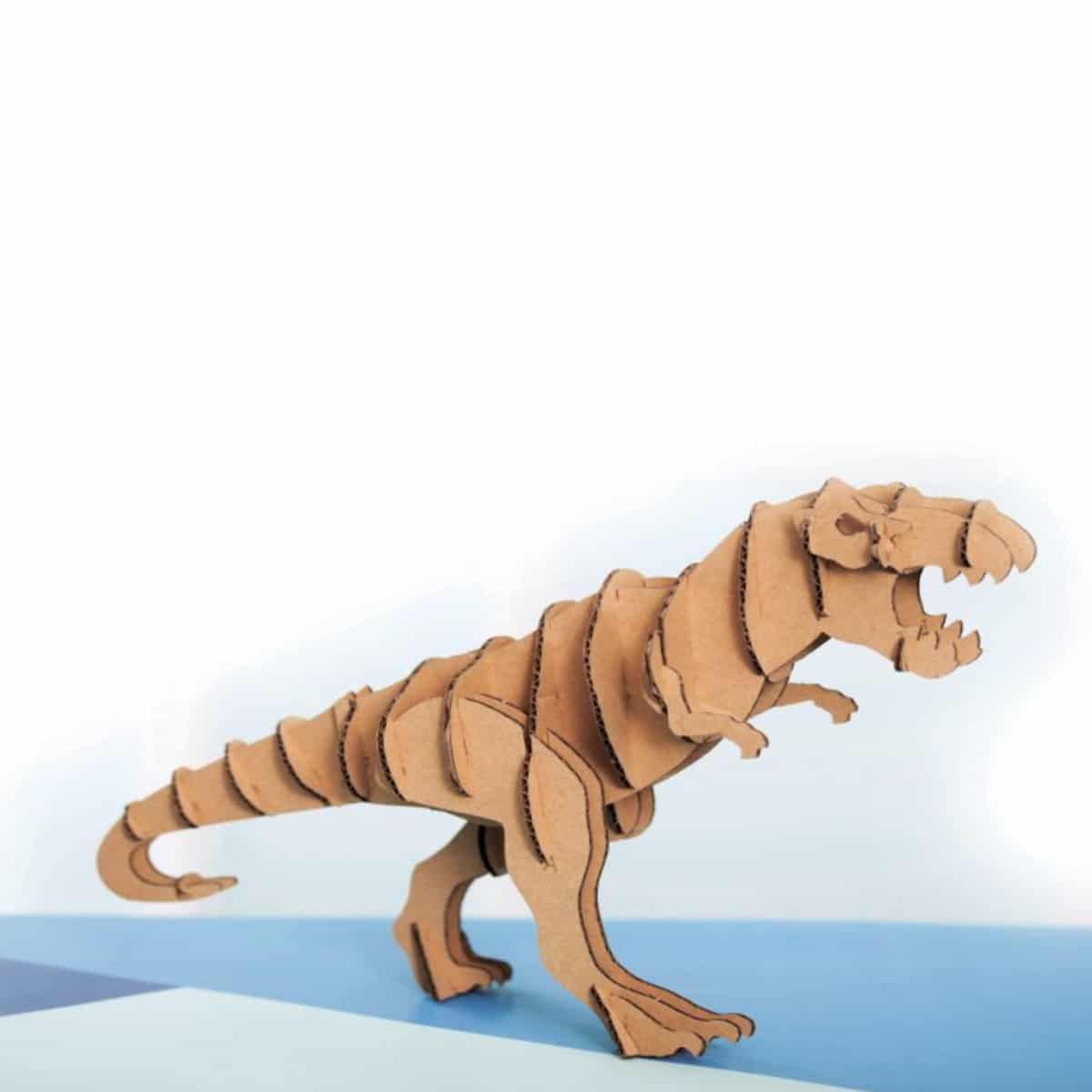 mes-courses-en-vrac-maquettes-tyrannosaure-maquette-carton-3d image 1