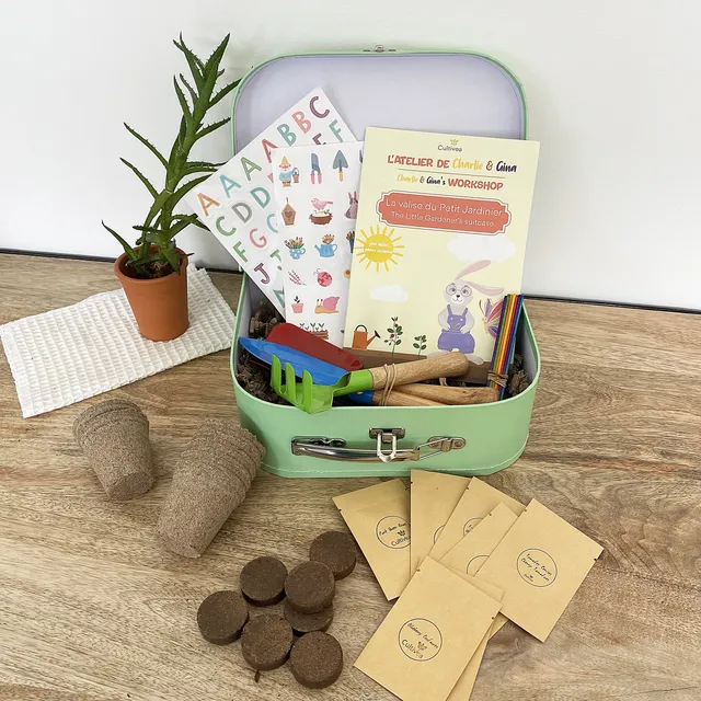 cultivea-la-valisette-du-jardinier-kit-potager-enfant-bio image 1