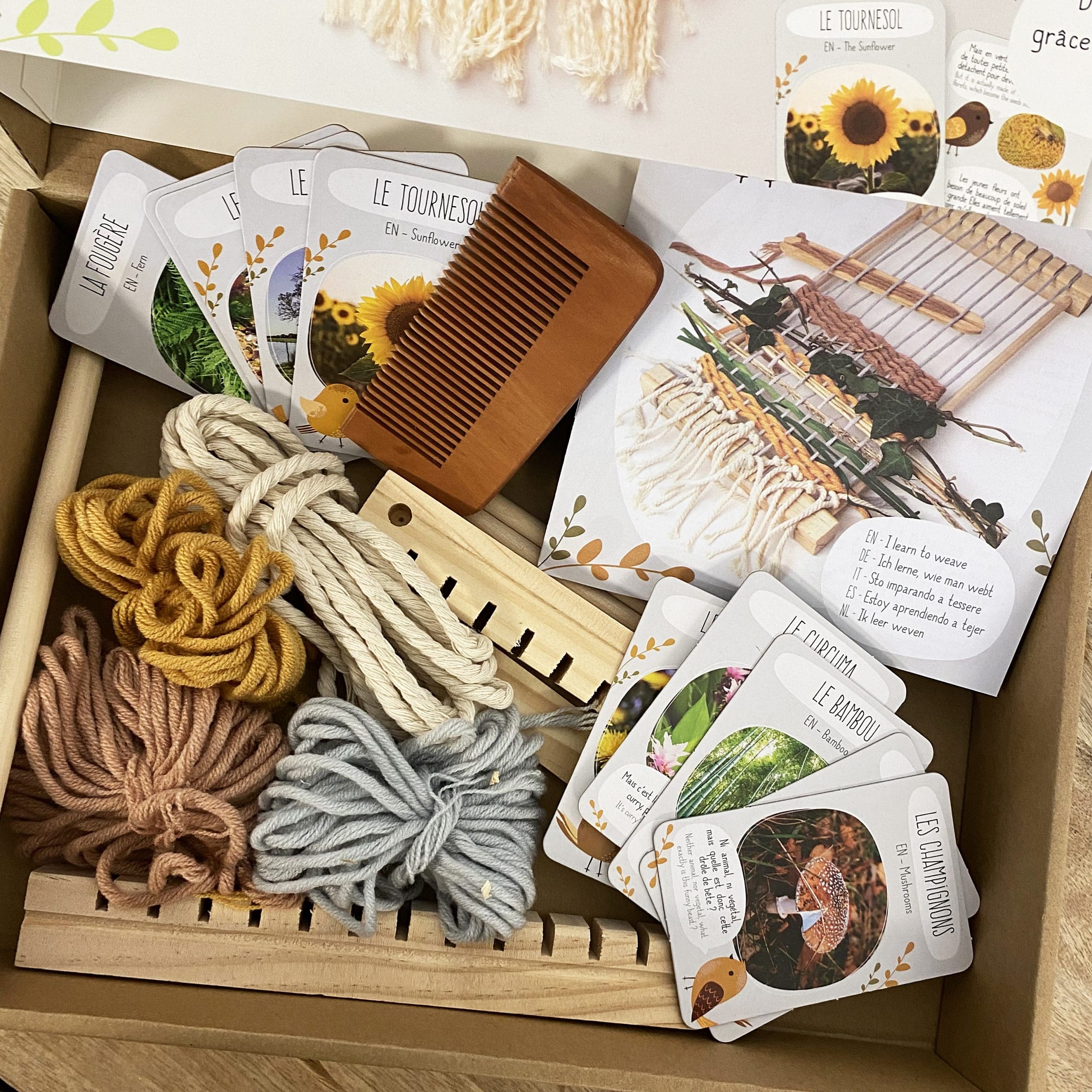 graine-cr-ative-mon-herbier-tisser-kit-m-tier-bois-enfant image 2