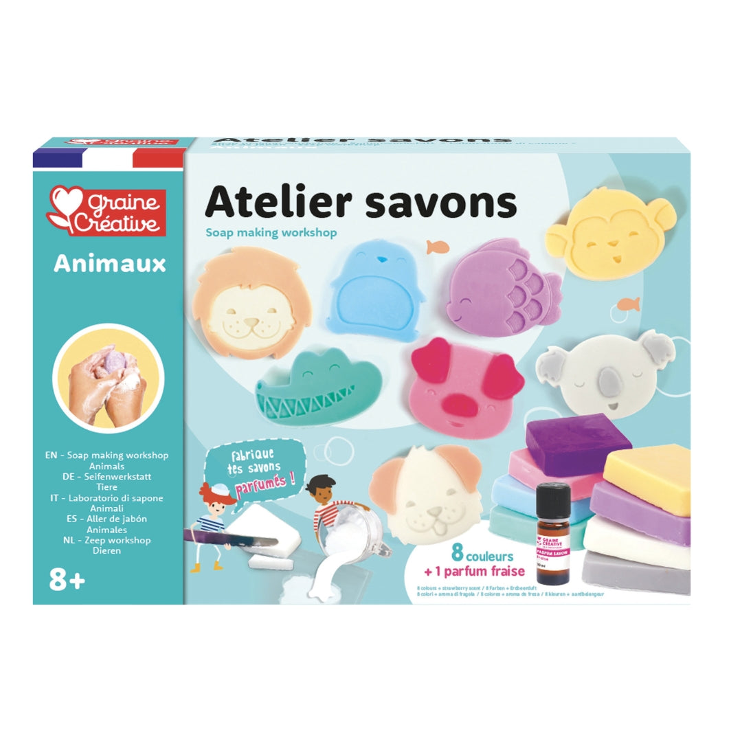 coffret-comptoir-des-savons-animaux-diy-enfant-fraise image 1