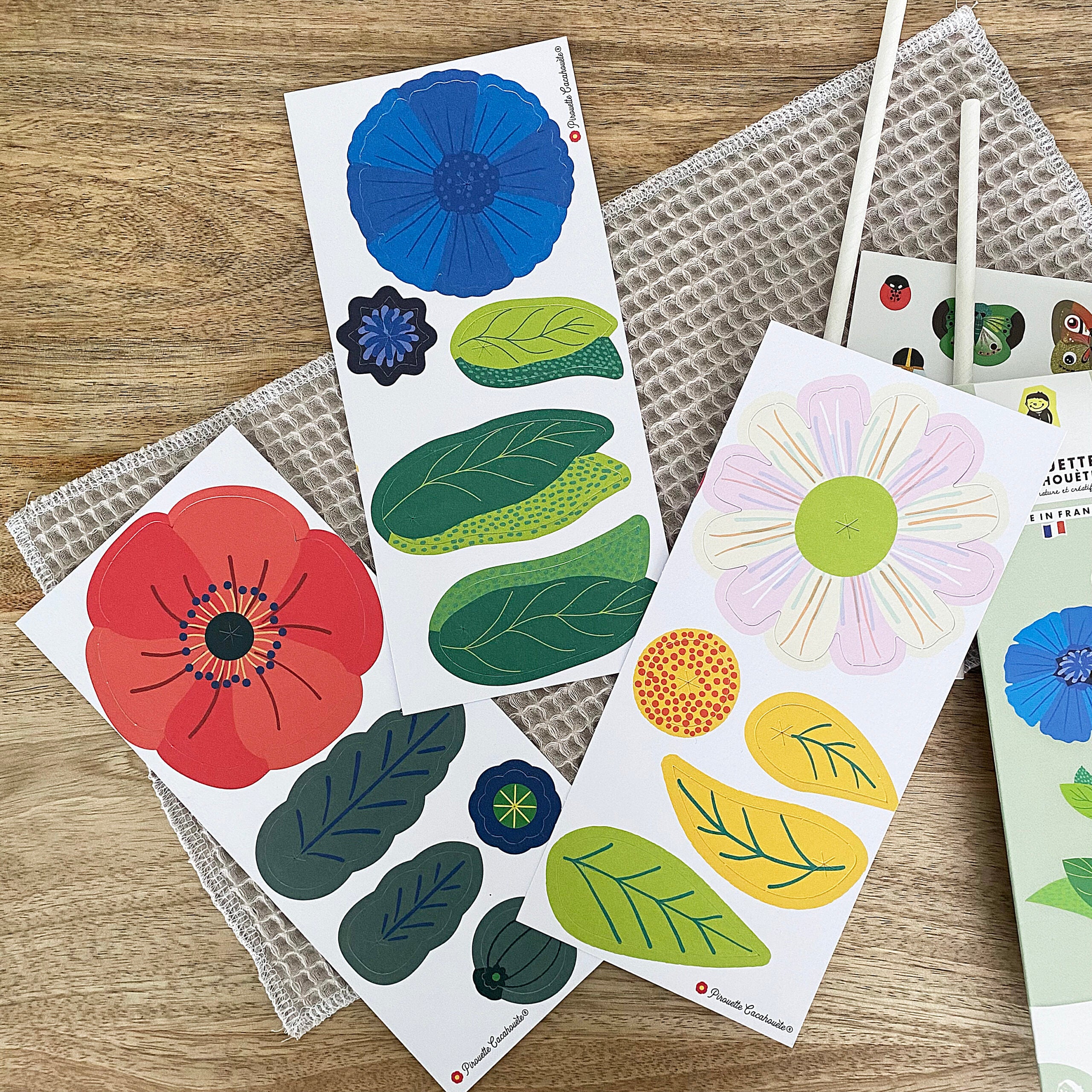 mes-courses-en-vrac-bricolage-kit-fleurs-des-champs-papier image 2