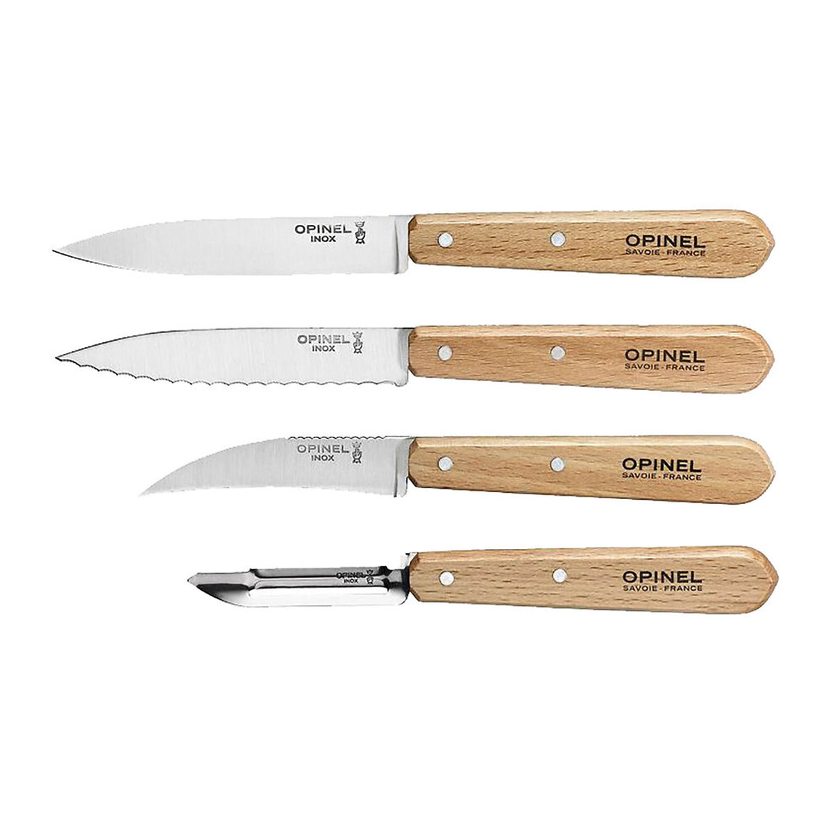 opinel-les-essentiels-du-cuisinier-coffret-4-couteaux-h-tre image 3