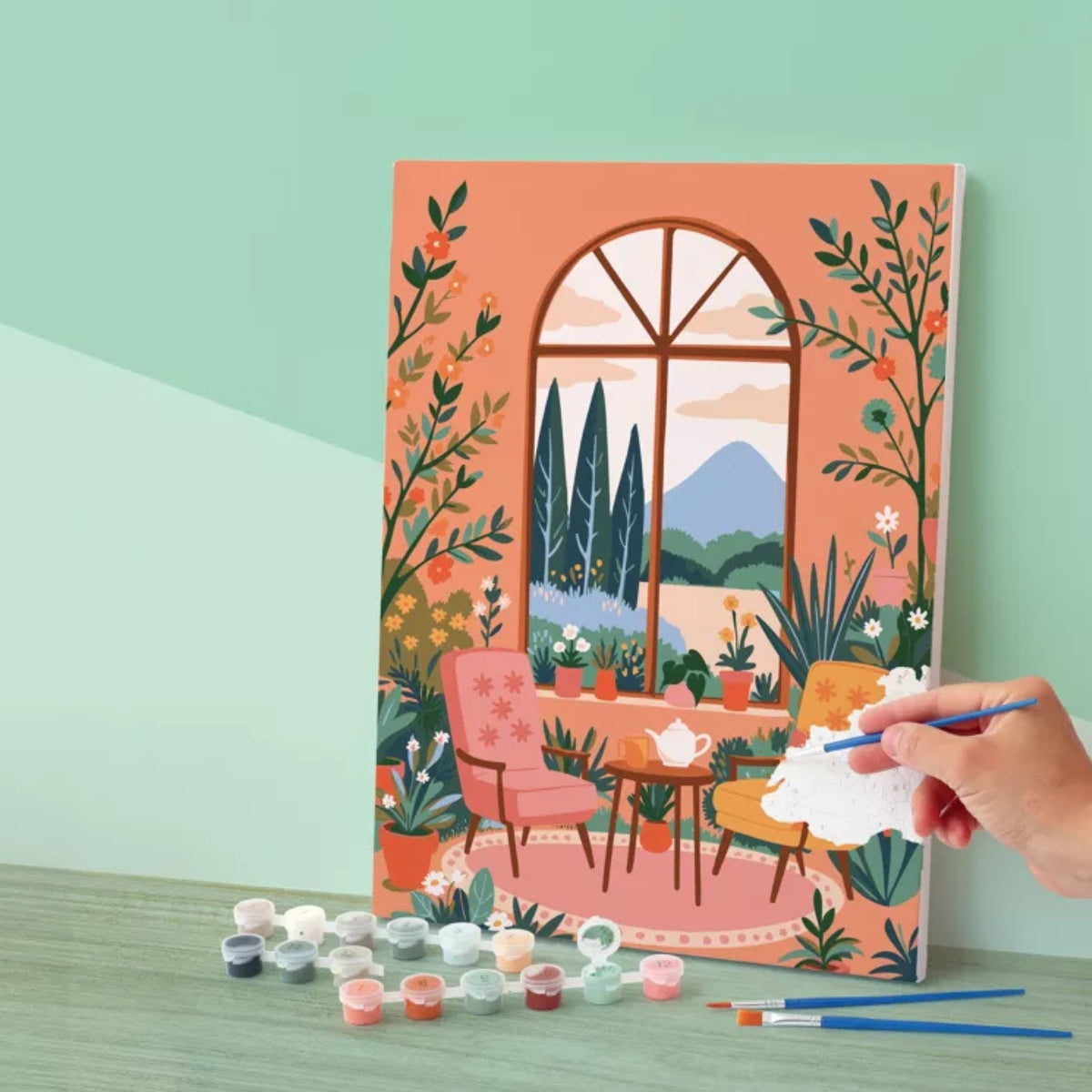 graine-cr-ative-peinture-au-num-ro-jardin-d-hiver-30x40-cm image 2