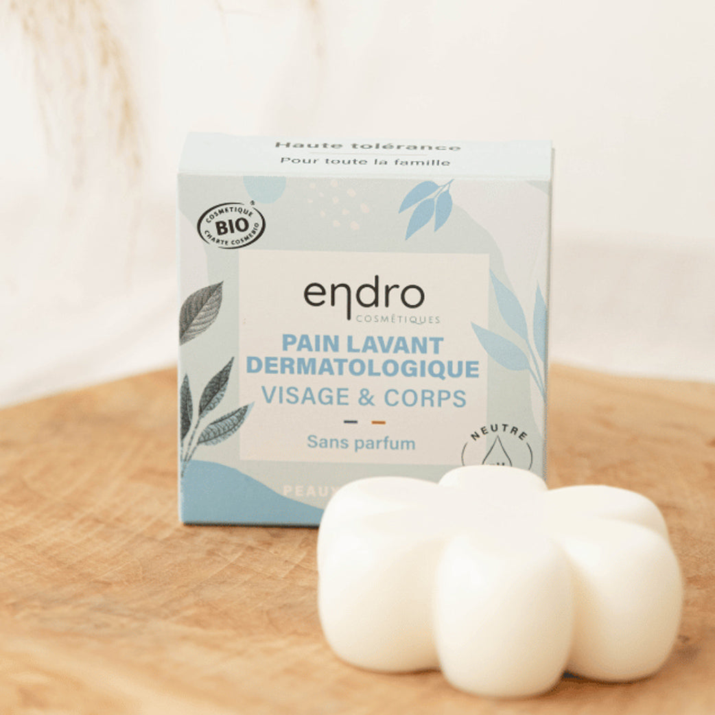 endro-pain-lavant-dermatologique-bio-savon-sans-parfum-peau-sensible image 1
