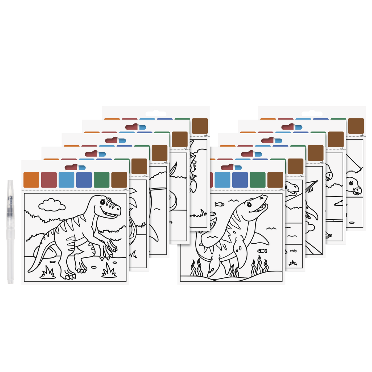 mes-courses-en-vrac-set-coloriage-dinosaure-peinture-l-eau image 3