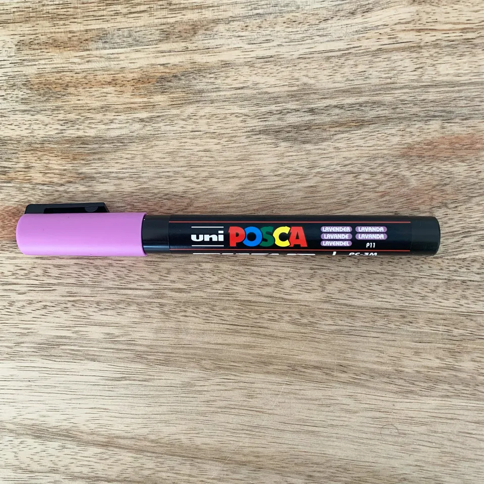 posca-marqueur-peinture-lavande-pointe-fine-bocaux image 1