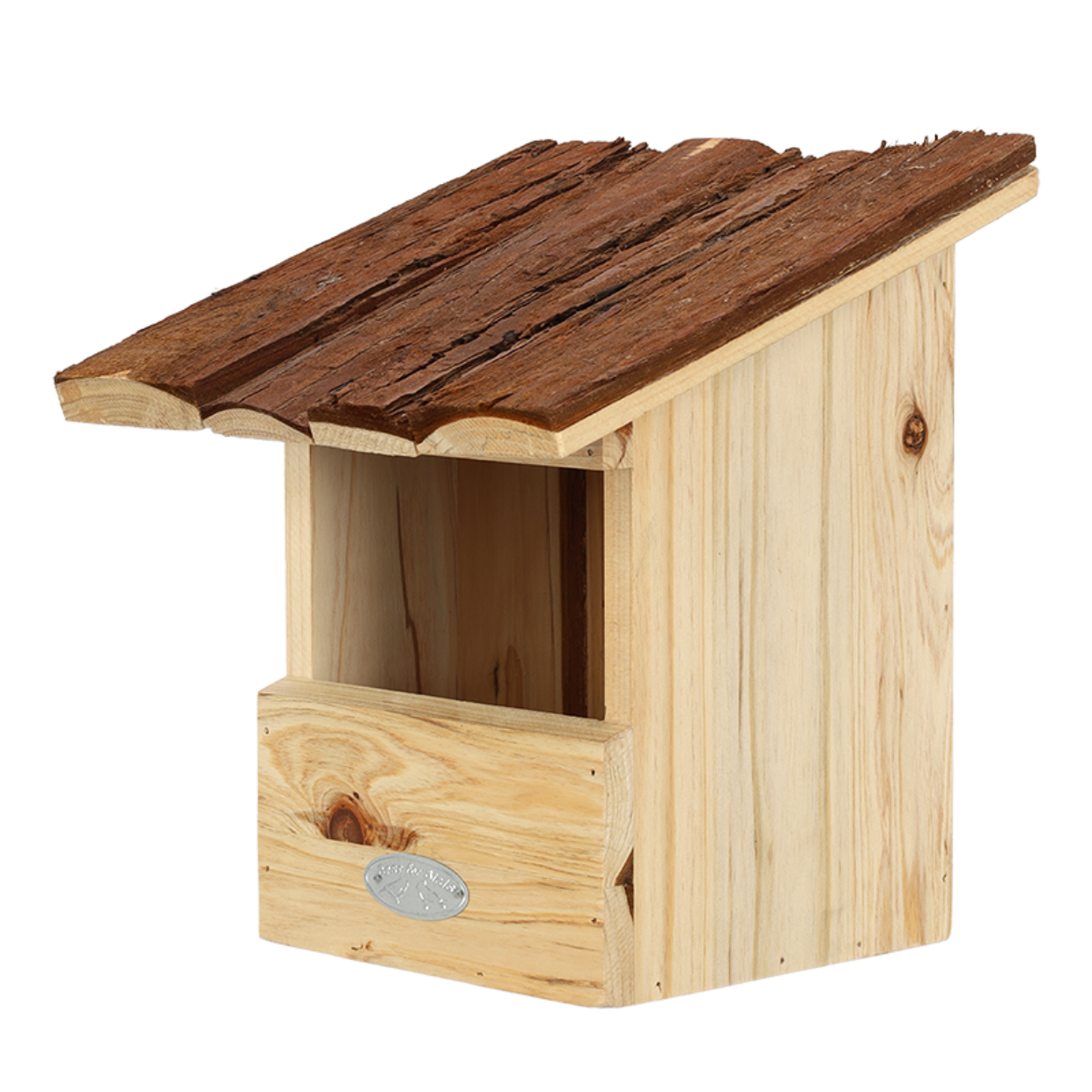 esschert-design-nichoir-rouge-gorge-toit-corce-bois image 2