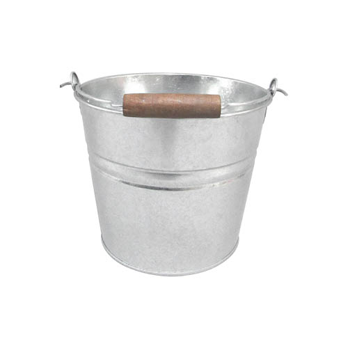 guillouard-luciole-seau-acier-galvanis-4-5l-poign-e-bois image 1