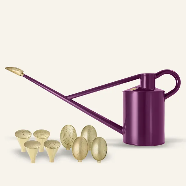 haws-warley-fall-kit-arrosoir-acier-violet-2-gallons-8-pommes image 1