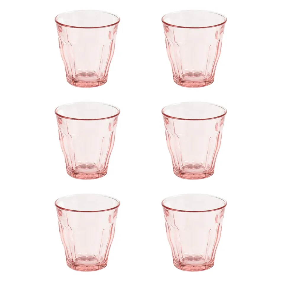 duralex-picardie-verre-rose-250-ml-lot-de-6-empilable image 1
