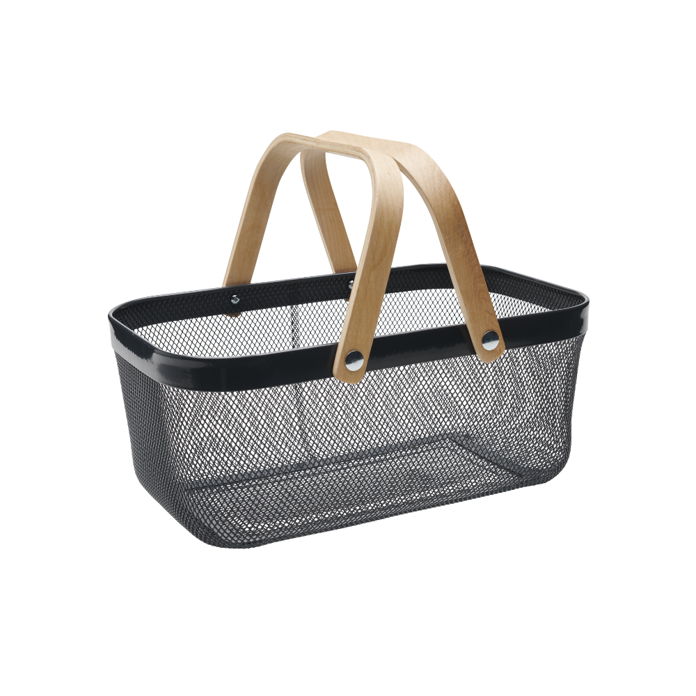 guillouard-luciole-panier-m-tal-16l-gris-anses-bois image 1