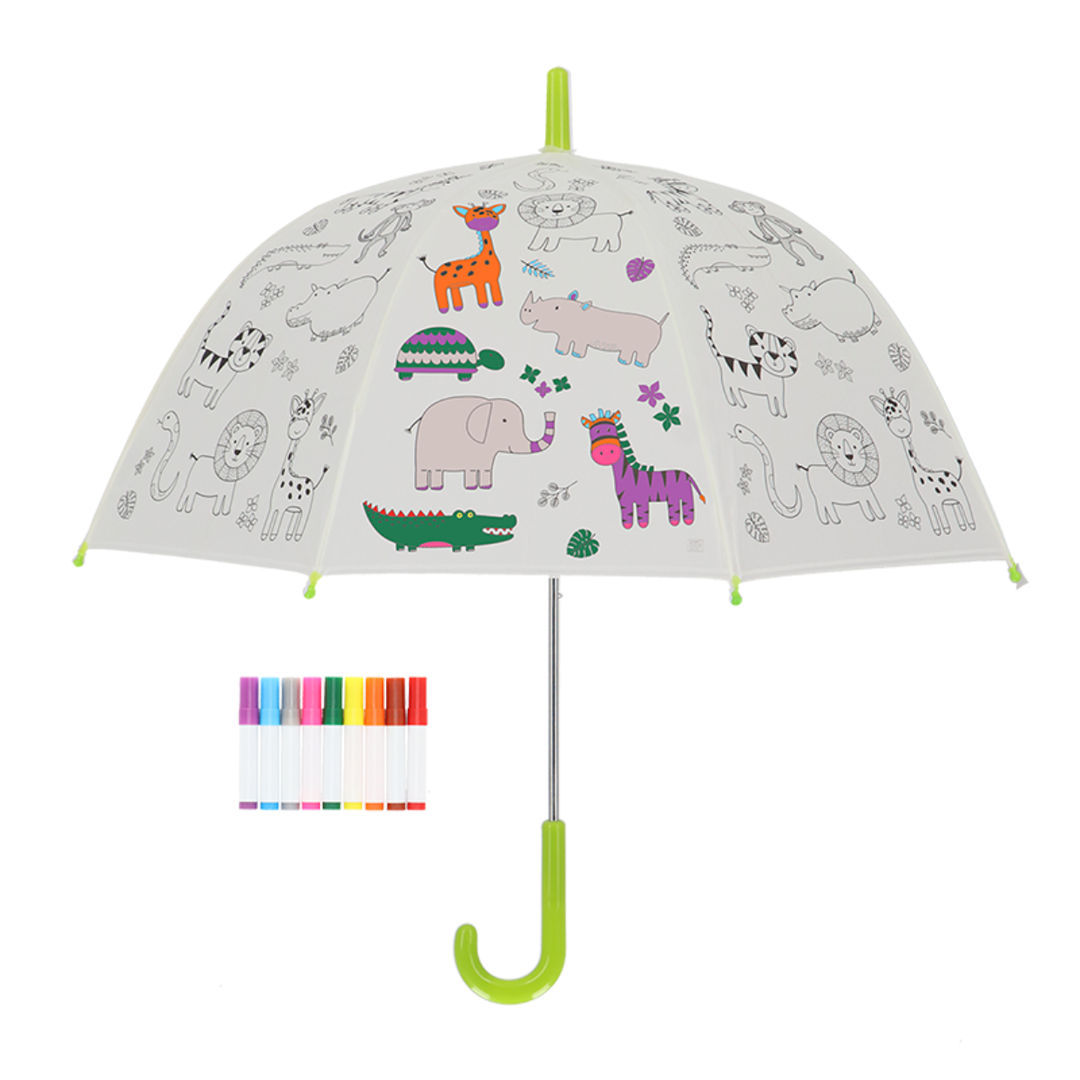 esschert-design-parapluie-jungle-colorier-enfant-feutres image 2