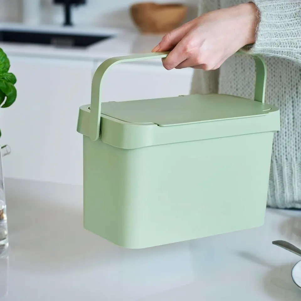 seau-compost-vert-5l-d-chets-alimentaires-cuisine image 1