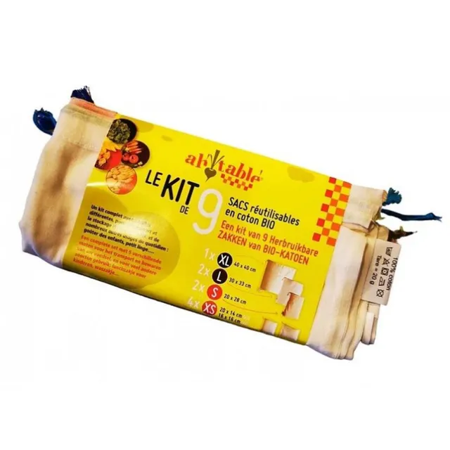 ecodis-kit-9-sacs-r-utilisables-coton-bio-vrac image 1