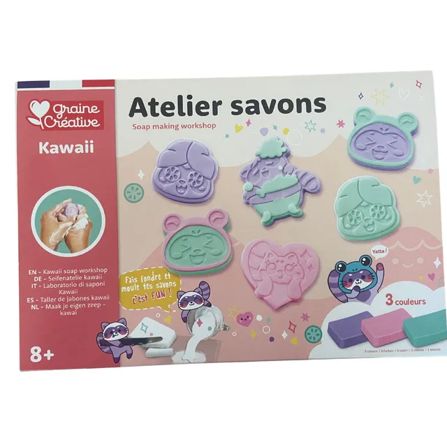 graine-cr-ative-kit-diy-savons-kawaii-tanuki-famille image 1