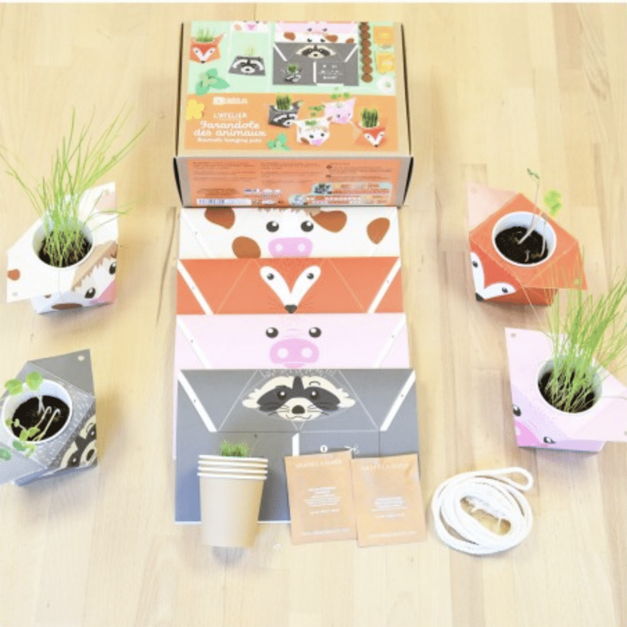 mes-courses-en-vrac-farandole-animaux-kit-planter-4-pots image 3